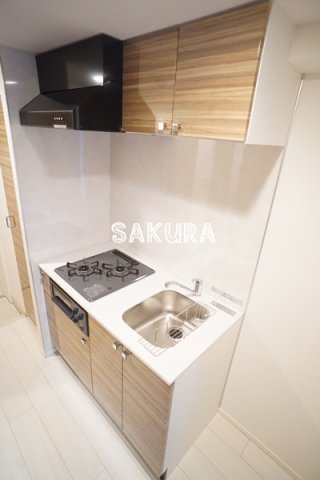 キッチン　嬉しいグリル付き2口ガスキッチン♪