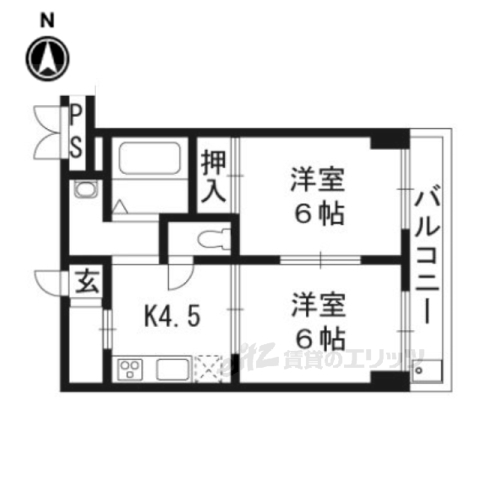 エスポワール峯の間取り写真