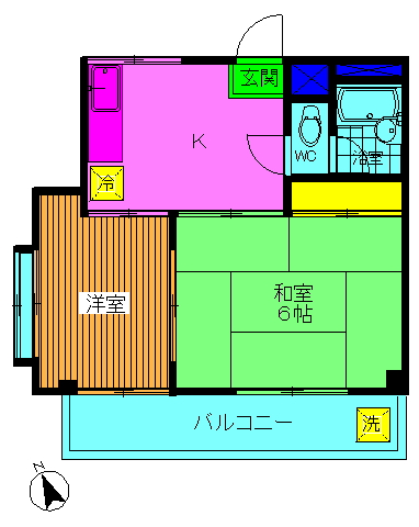 ハイネスH&Tの間取り