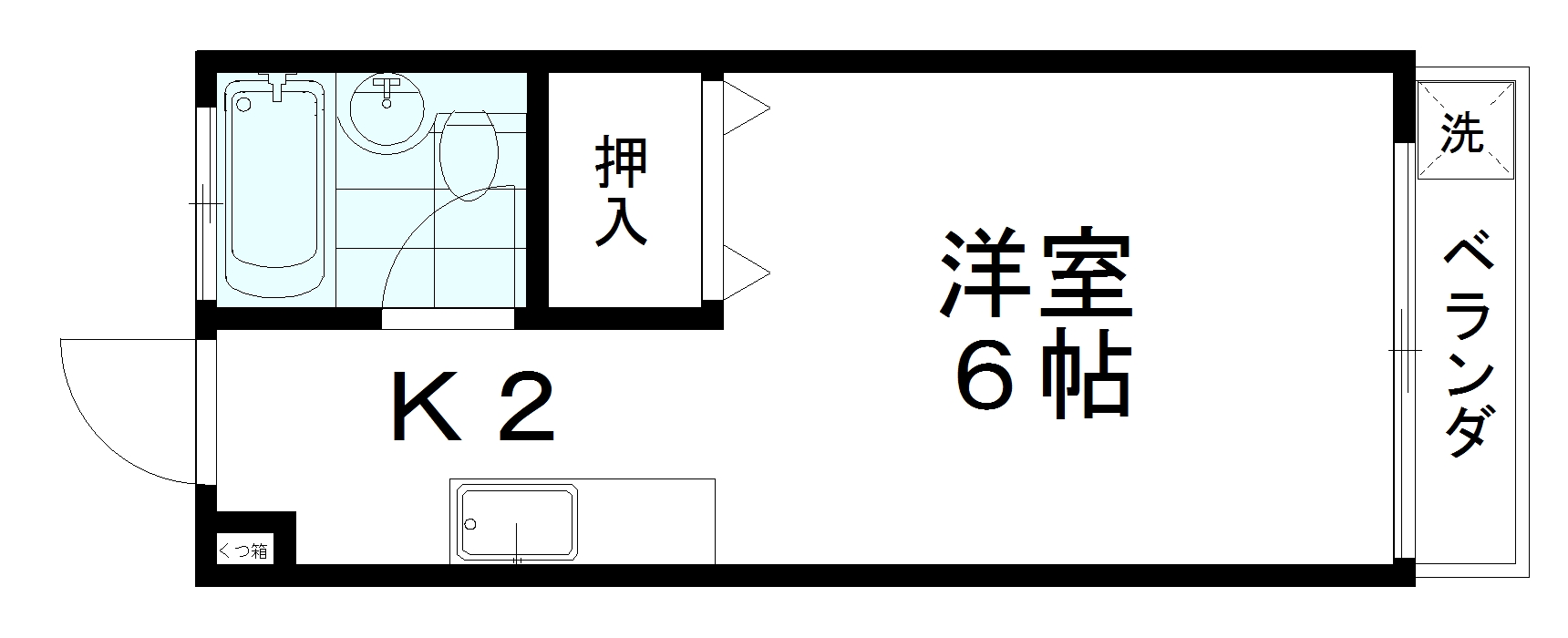 コーポラス笹貫A棟の間取り