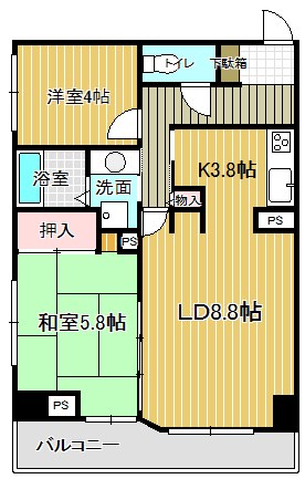 グランディール紫竹山の間取り