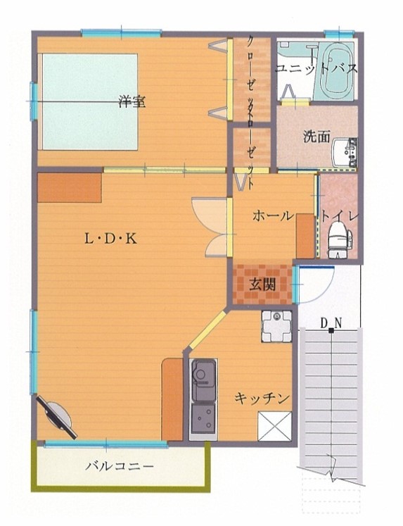 フローラ・オミCC202の間取り