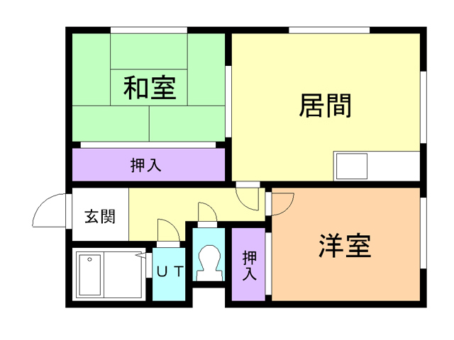 ハイツタカサキ１号棟の間取り