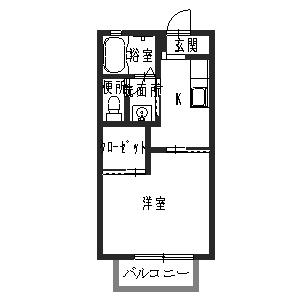 マノワール Ａの間取り