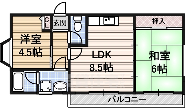 エルアモールの間取り