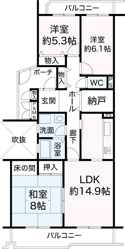 赤羽グリーンタウンの間取り