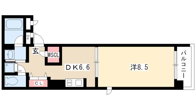 プライムアーバン泉の間取り