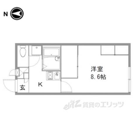 レオパレスプルメリアの間取り