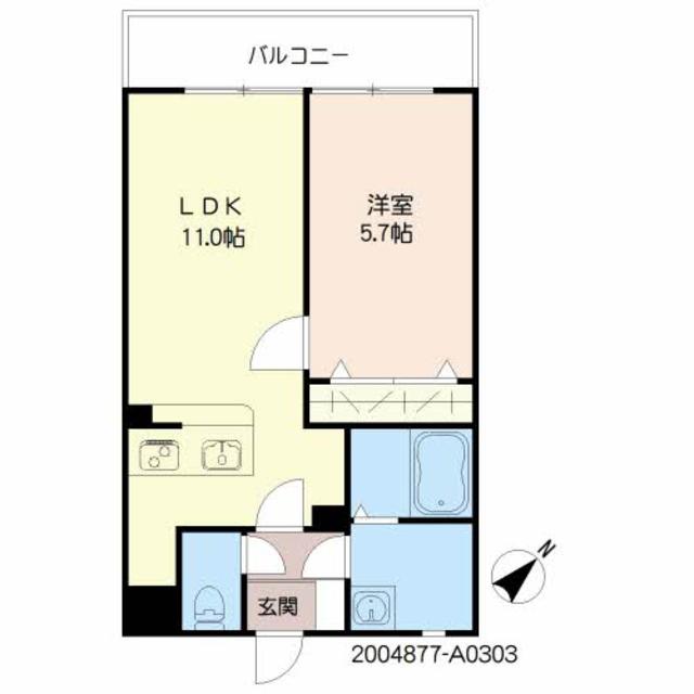 モンテローザI号館の間取り