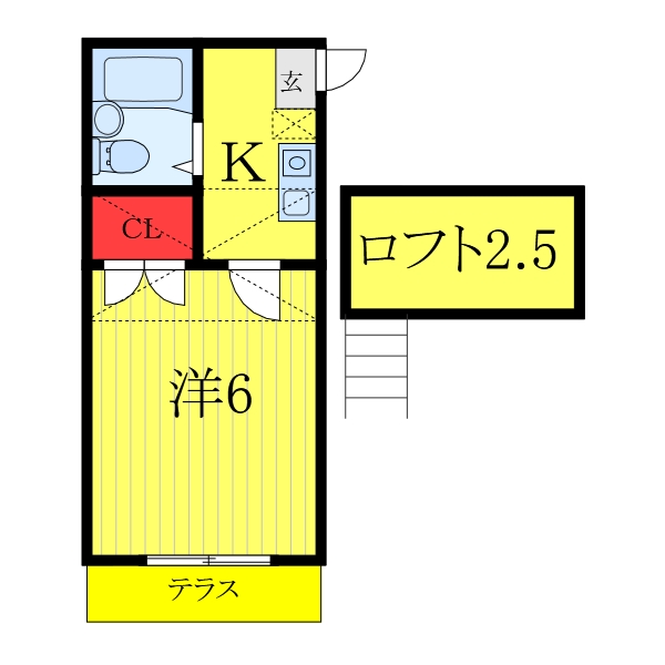 ヴィラ清水町の間取り