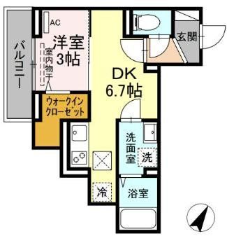 Aoiパレス溝の口の間取り