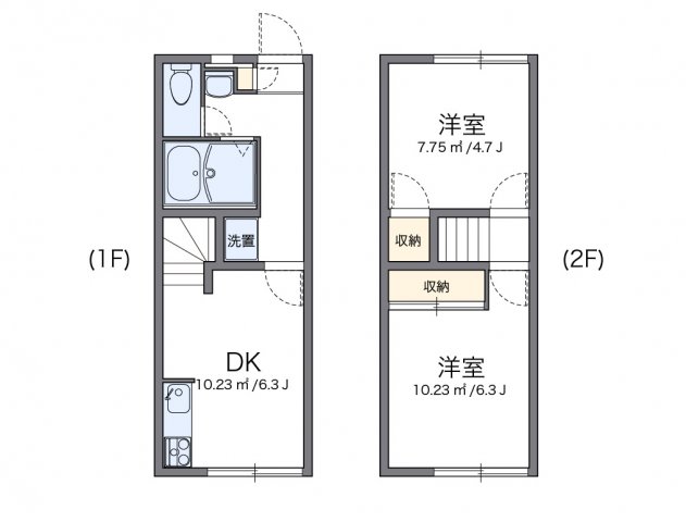 レオパレスエムエスケイの間取り