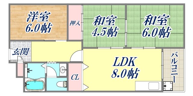 夢野ハイタウンの間取り