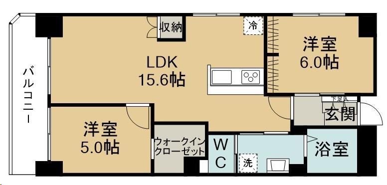 【ピースフル東仙台の間取り】