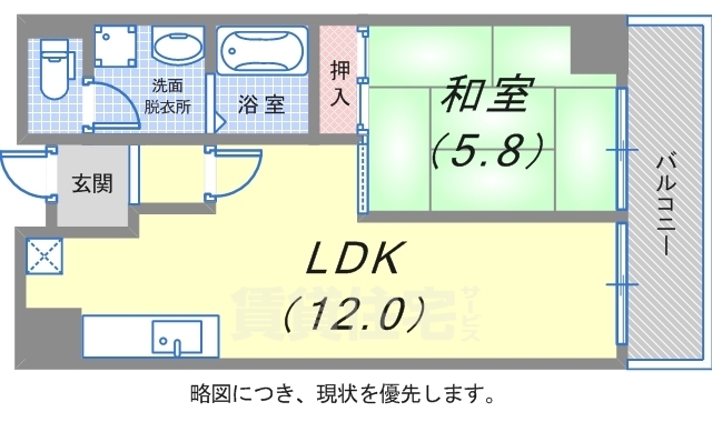 サウサリートコウベの間取り