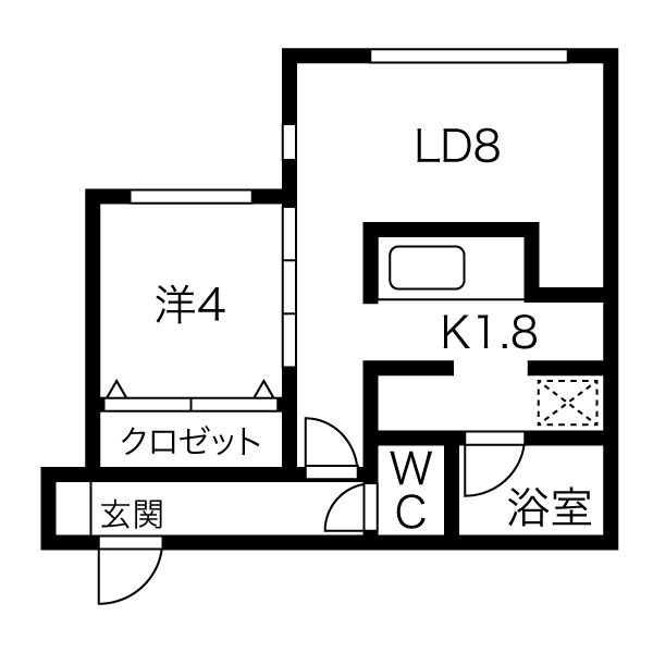 【植物園テラスの間取り】