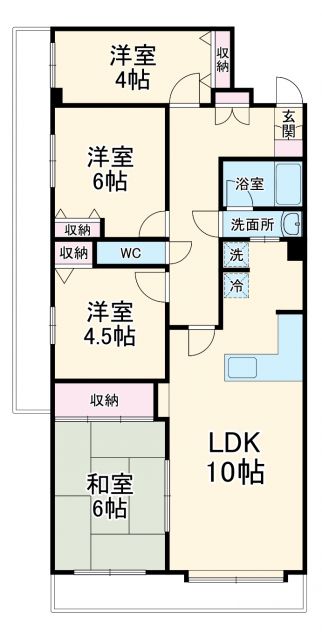 潮ハイツの間取り