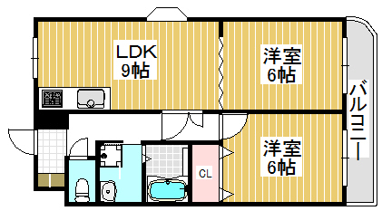 第二古川ハイツの間取り