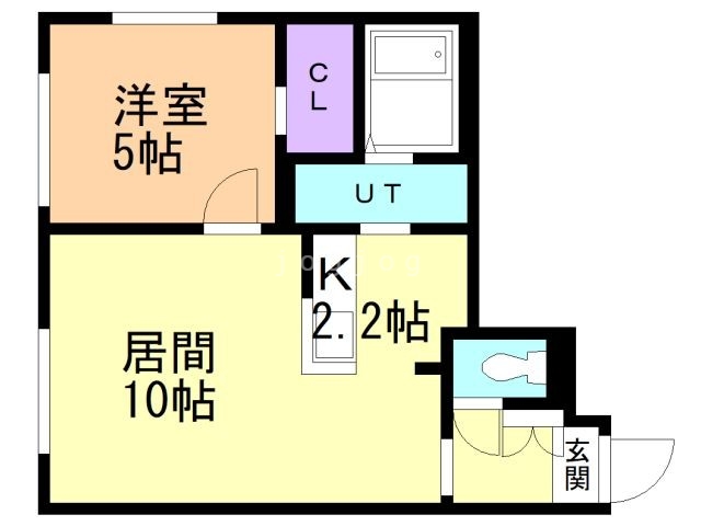 コローレ月寒東の間取り