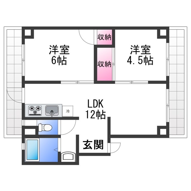 ネクサス和歌浦の間取り