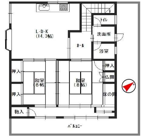 BM羽衣の間取り