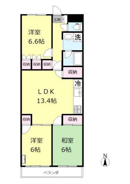 グランデ瓦曽根の間取り