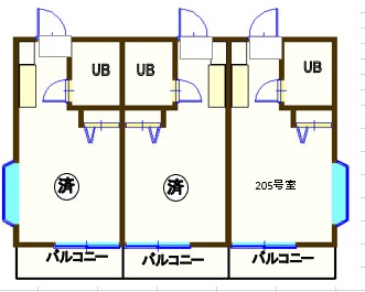 第2コーポ敬友の間取り