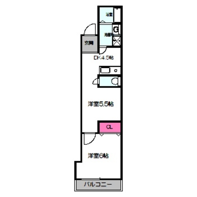 内代町3丁目貸家の間取り