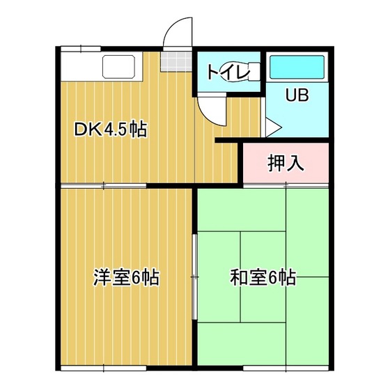 コーポ中央の間取り