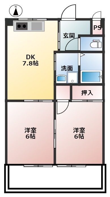 セントラルハイツの間取り