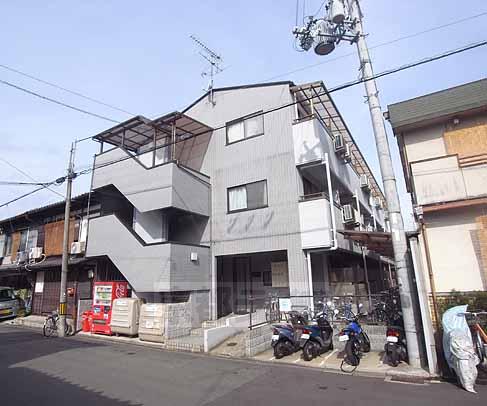 京都市北区紫竹西南町のマンションの建物外観