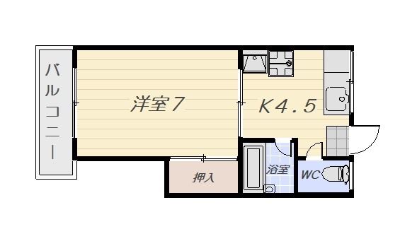 鎌田コーポの間取り