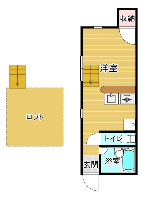 コーポウィンヒルズの間取り