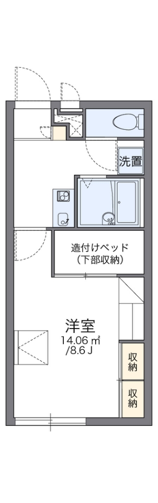 レオパレスコンフォード　ツバキの間取り