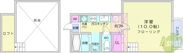 リジェール壱番館の間取り