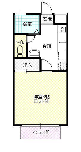 山形市春日町のアパートの間取り