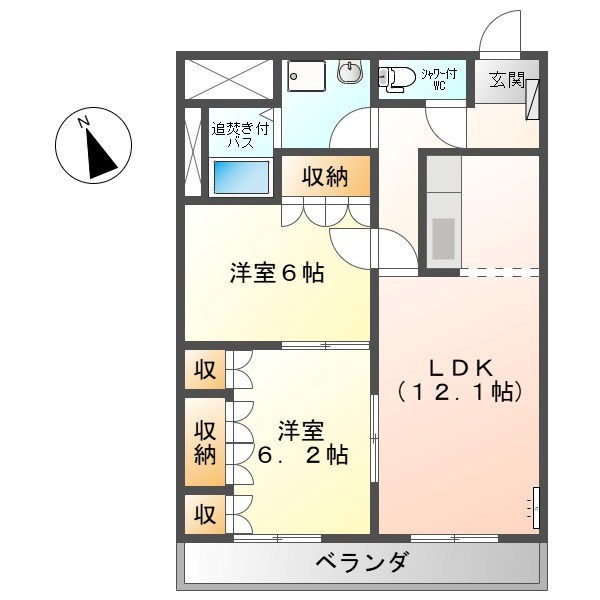 上田市秋和のマンションの間取り