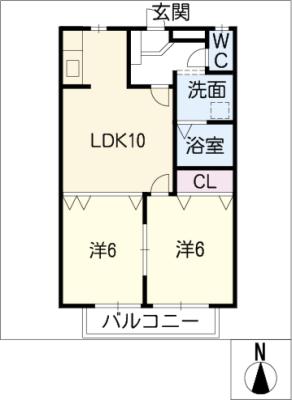 コーポ双葉の間取り