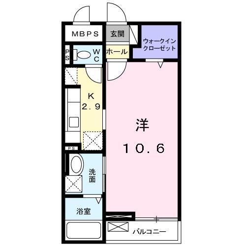 【［大東建託］グランディ・フルールの間取り】