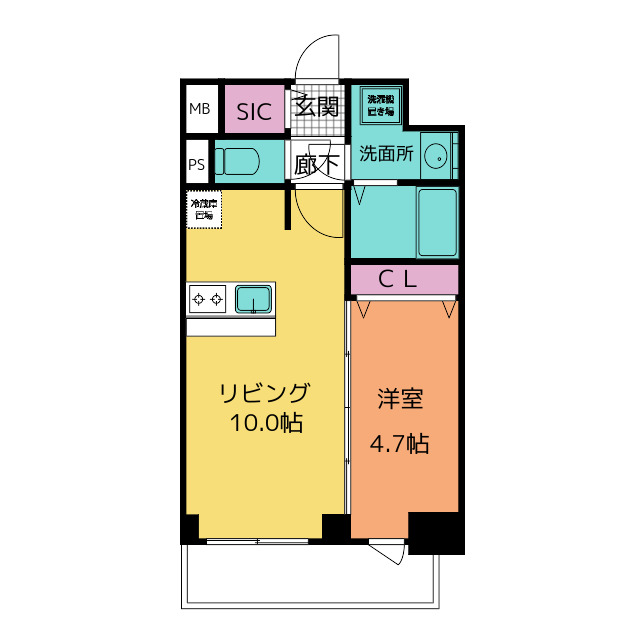 プレサンス広小路通今池の間取り