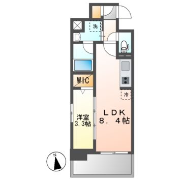 プレサンスロジェ車道駅前ＮＯＲＴＨの間取り