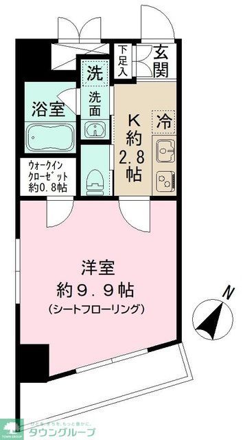 文京区白山のマンションの間取り