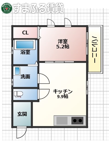 アルファースティ　T・Hの間取り