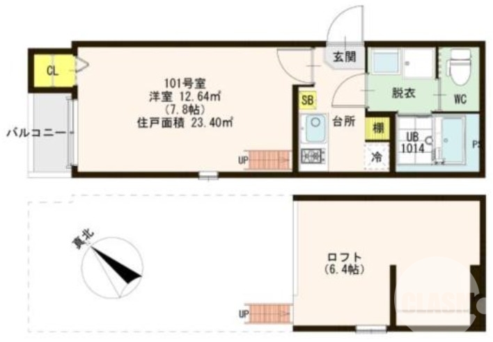 堺市堺区戎之町東のアパートの間取り