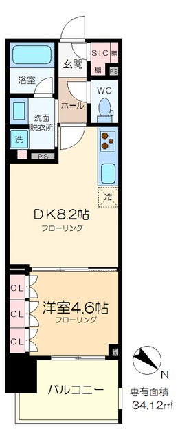 アトラス日暮里の間取り