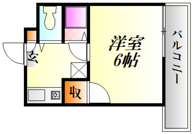 広島市中区大手町のマンションの間取り