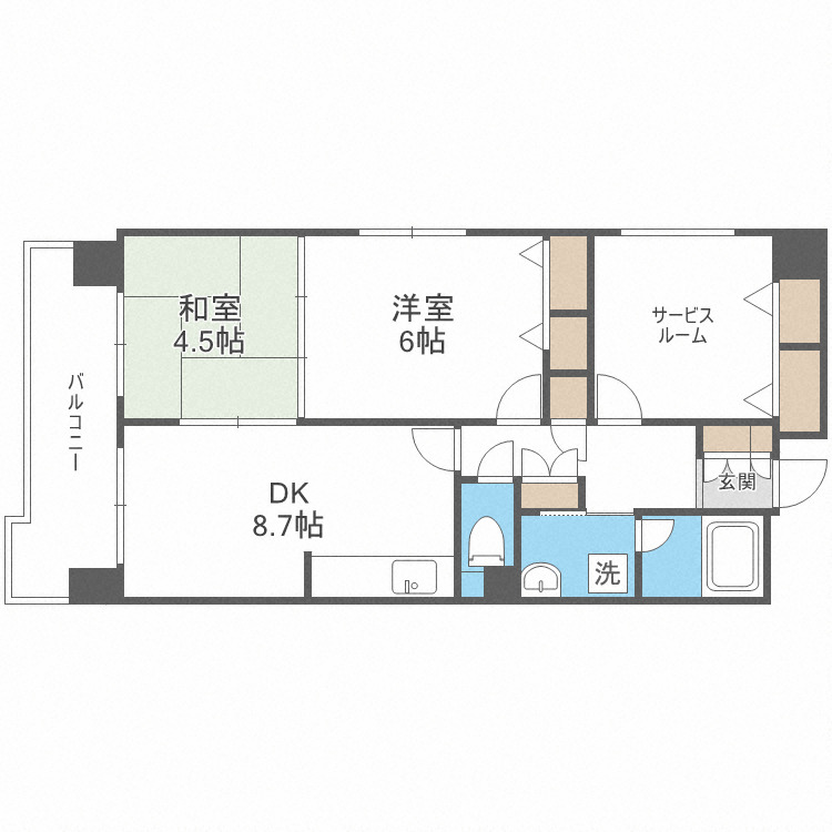 グラマシー立売堀の間取り