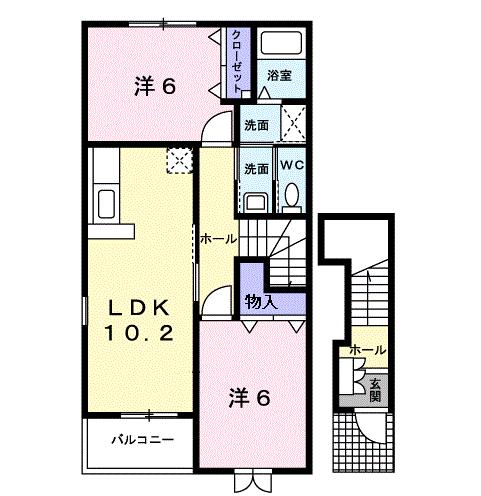 ノースヴィレッジII・Ｂの間取り