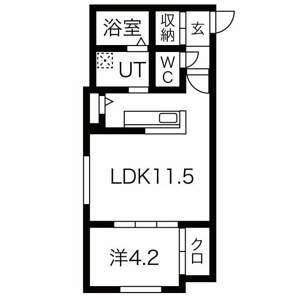 リーサ小樽の間取り