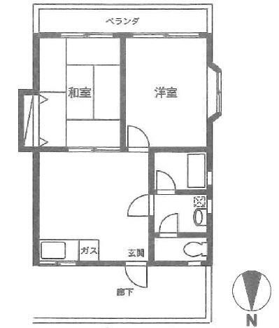 泰明第２ハイツの間取り